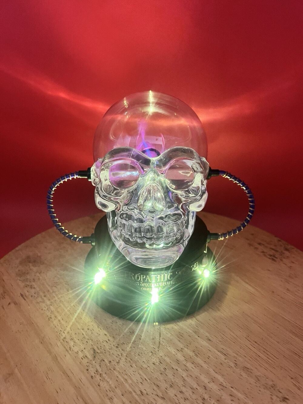 Hyde & EEK! Boutique Animated Plasma Skull Halloween Crystal Ball Decor